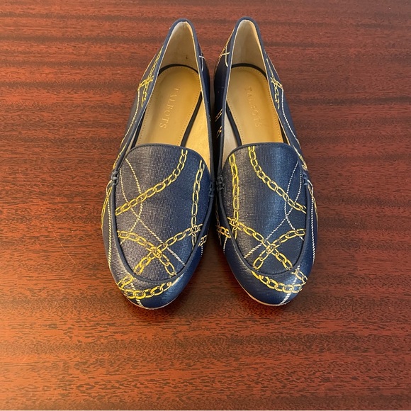 Talbots Ryan Nautical Print Navy Blue Women’s Loafers Flats - Picture 7 of 9